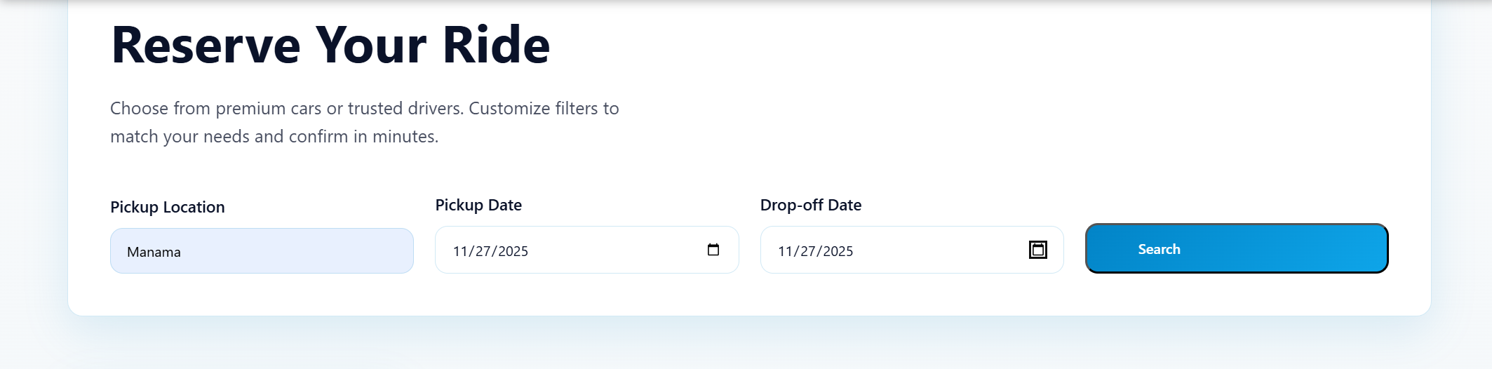 Home & Search Screenshot